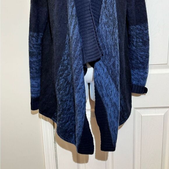 Lord & Taylor Cashmere Blend Open Front waterfall Cardigan Size M - Picture 3 of 8